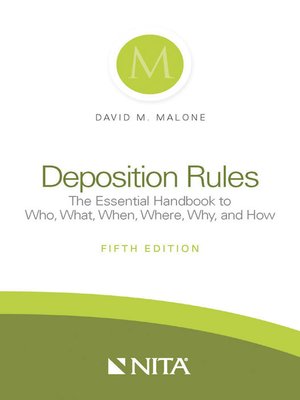 cover image of Deposition Rules
